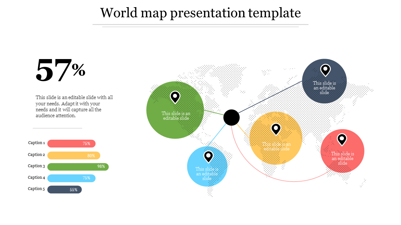 World Map Presentation Template Slides